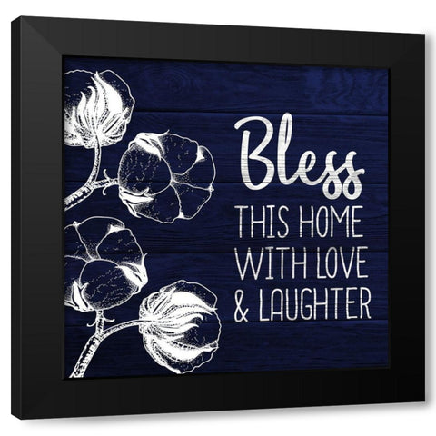 Bless this Home Black Modern Wood Framed Art Print by Kimberly, Allen