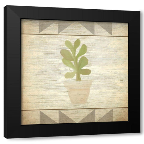 Cactus 2 Black Modern Wood Framed Art Print with Double Matting by Kimberly, Allen