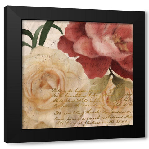 Fall Blooming 1 Black Modern Wood Framed Art Print by Kimberly, Allen