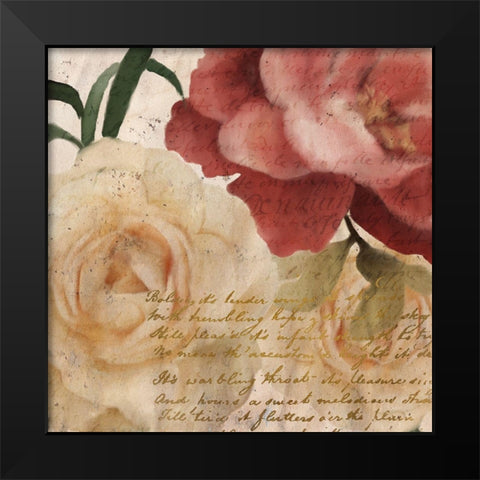 Fall Blooming 1 Black Modern Wood Framed Art Print by Kimberly, Allen