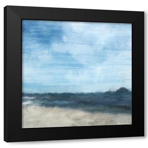 At the Sea Black Modern Wood Framed Art Print with Double Matting by Kimberly, Allen