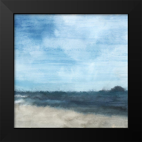 At the Sea Black Modern Wood Framed Art Print by Kimberly, Allen