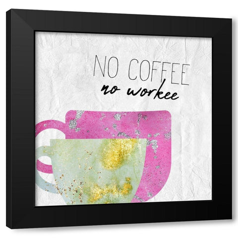 Coffee Days 7 Black Modern Wood Framed Art Print with Double Matting by Kimberly, Allen