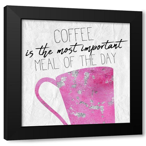 Coffee Days 8 Black Modern Wood Framed Art Print with Double Matting by Kimberly, Allen