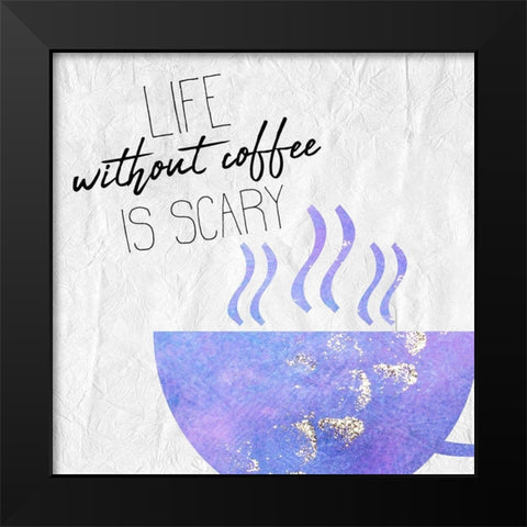 Coffee Days 9 Black Modern Wood Framed Art Print by Kimberly, Allen