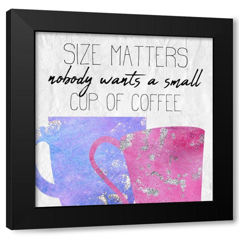 Coffee Days 11 Black Modern Wood Framed Art Print by Kimberly, Allen