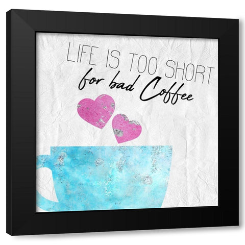 Coffee Days 12 Black Modern Wood Framed Art Print by Kimberly, Allen