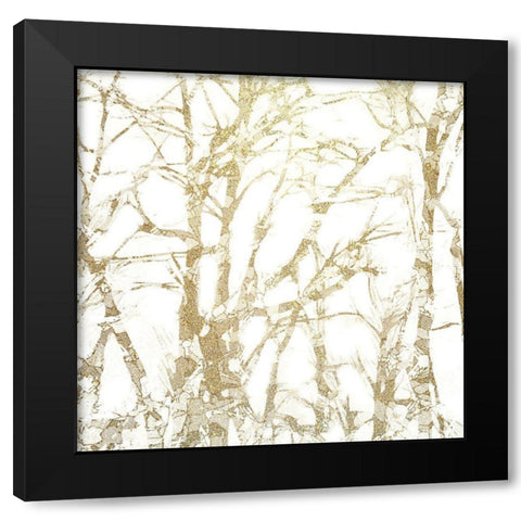Forest of Gold Black Modern Wood Framed Art Print by Kimberly, Allen
