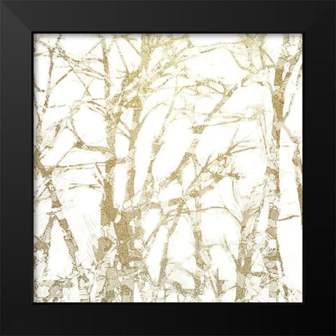 Forest of Gold Black Modern Wood Framed Art Print by Kimberly, Allen