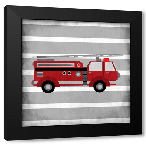 In Red 1 Black Modern Wood Framed Art Print by Kimberly, Allen