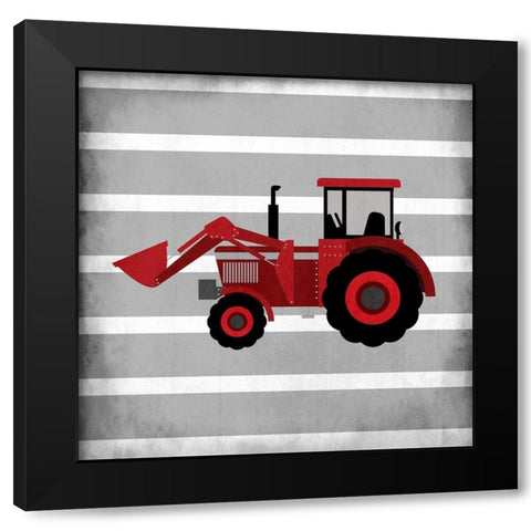 In Red 3 Black Modern Wood Framed Art Print by Kimberly, Allen