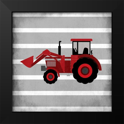 In Red 3 Black Modern Wood Framed Art Print by Kimberly, Allen