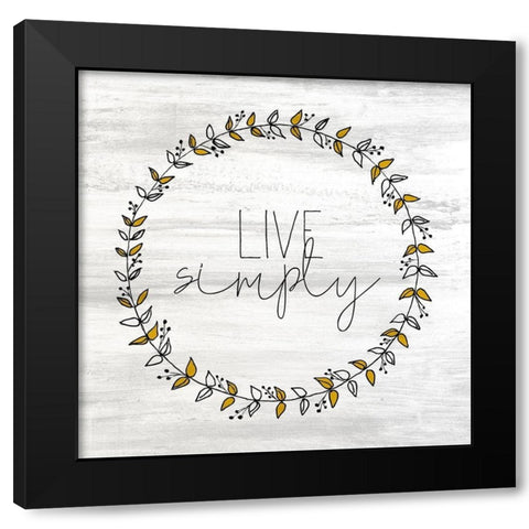 Wildflower Jar 9 Black Modern Wood Framed Art Print with Double Matting by Kimberly, Allen