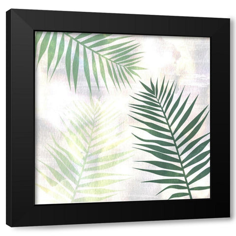 Sage Palms 2 Black Modern Wood Framed Art Print by Kimberly, Allen