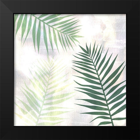 Sage Palms 2 Black Modern Wood Framed Art Print by Kimberly, Allen