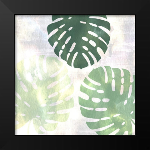 Sage Palms 3 Black Modern Wood Framed Art Print by Kimberly, Allen