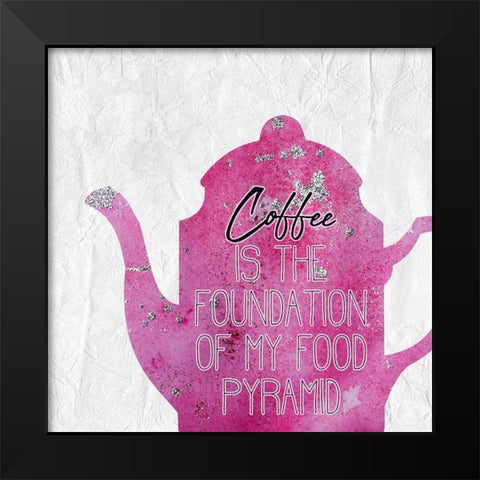 Coffee  Days 17 Black Modern Wood Framed Art Print by Kimberly, Allen