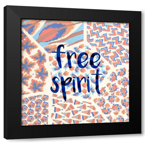 Free Spirit Black Modern Wood Framed Art Print with Double Matting by Allen, Kimberly