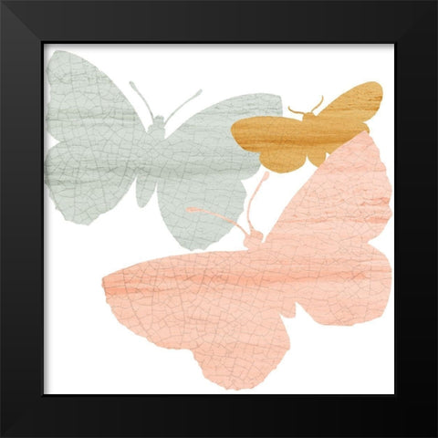 Butterfly Collection 1 Black Modern Wood Framed Art Print by Kimberly, Allen