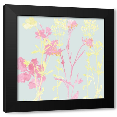 Sunshine Pink 2 Black Modern Wood Framed Art Print by Kimberly, Allen