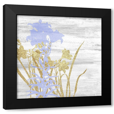 Spring Gold Square 2 Black Modern Wood Framed Art Print by Kimberly, Allen