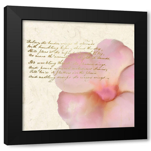 Spring Blooming Pink Black Modern Wood Framed Art Print by Kimberly, Allen