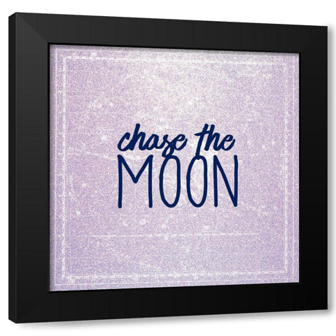 Chase the Moon Black Modern Wood Framed Art Print by Kimberly, Allen