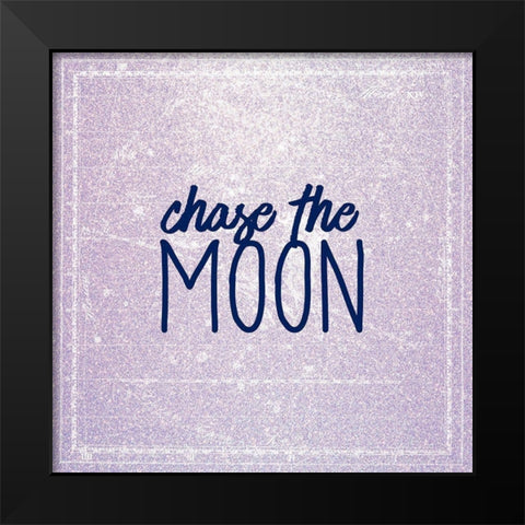 Chase the Moon Black Modern Wood Framed Art Print by Kimberly, Allen