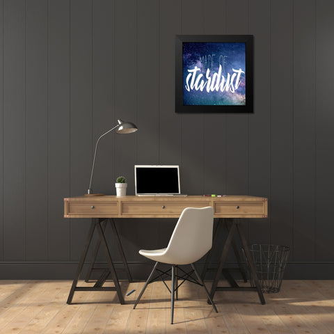 Made of Stardust Black Modern Wood Framed Art Print by Kimberly, Allen