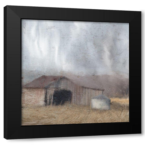 Barn Wood Black Modern Wood Framed Art Print with Double Matting by Kimberly, Allen