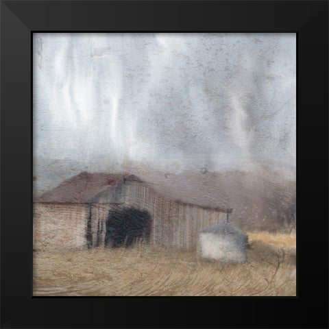 Barn Wood Black Modern Wood Framed Art Print by Kimberly, Allen