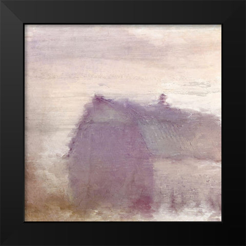 Dusk at the Barn Black Modern Wood Framed Art Print by Kimberly, Allen
