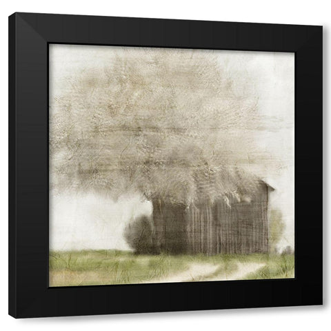 By the Tree Black Modern Wood Framed Art Print with Double Matting by Kimberly, Allen