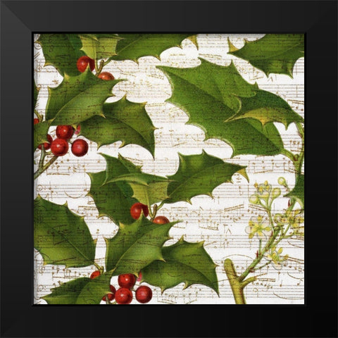 Glitter Christmas 2 Black Modern Wood Framed Art Print by Kimberly, Allen
