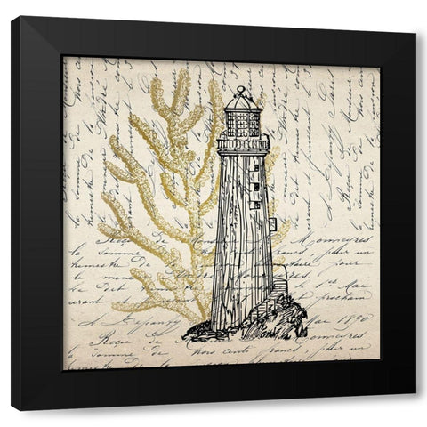 Letters to the Sea 2 Black Modern Wood Framed Art Print with Double Matting by Kimberly, Allen
