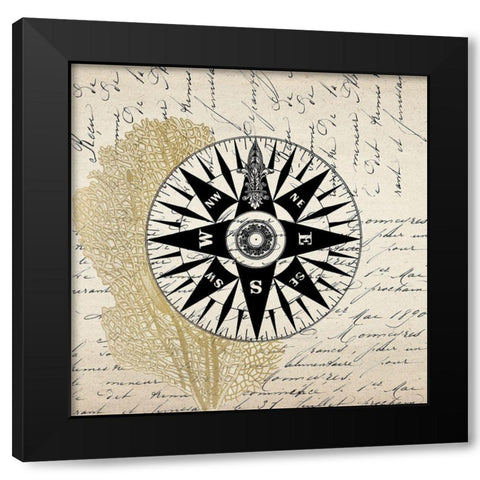 Letters to the Sea 4 Black Modern Wood Framed Art Print with Double Matting by Kimberly, Allen
