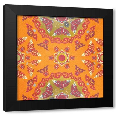 Medallion Pink 2 Black Modern Wood Framed Art Print by Kimberly, Allen