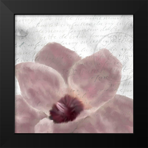 Magnolia Bloom 1 Black Modern Wood Framed Art Print by Kimberly, Allen