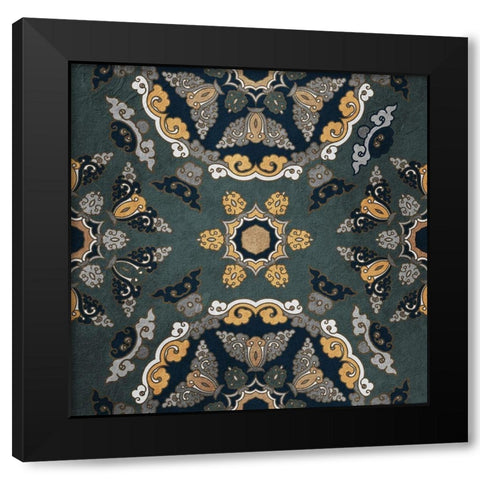 Medallion 2 Black Modern Wood Framed Art Print by Kimberly, Allen