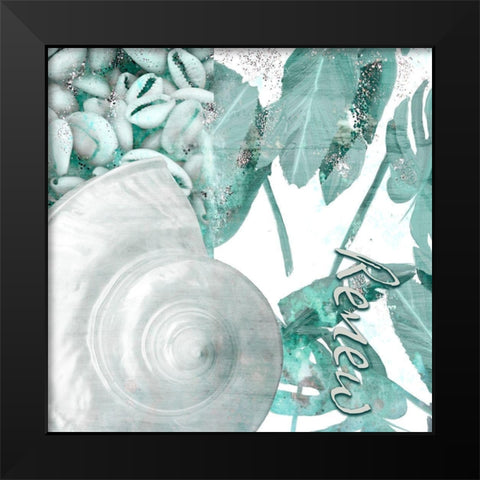 Seaside 1 Black Modern Wood Framed Art Print by Kimberly, Allen
