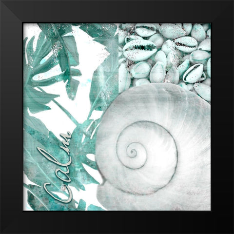 Seaside 3 Black Modern Wood Framed Art Print by Kimberly, Allen