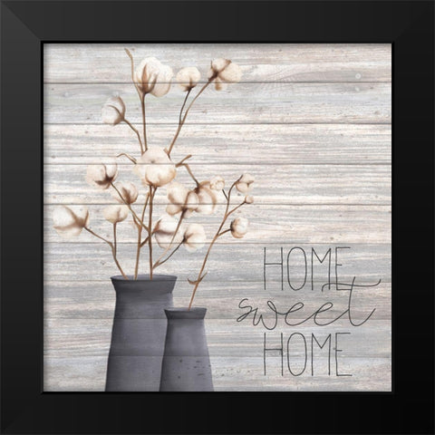 Cotton Days 1 Black Modern Wood Framed Art Print by Kimberly, Allen