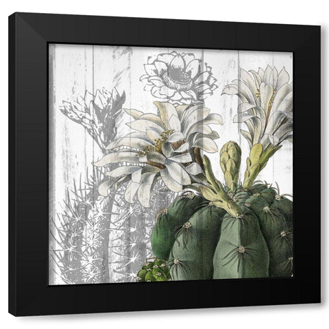 Cactus Cowboy 3 Black Modern Wood Framed Art Print with Double Matting by Kimberly, Allen