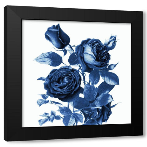 White Indigo 2 v2 Black Modern Wood Framed Art Print by Kimberly, Allen