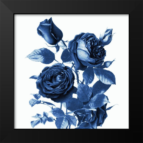 White Indigo 2 v2 Black Modern Wood Framed Art Print by Kimberly, Allen