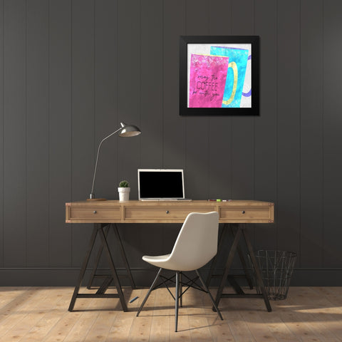 Coffee Time 6 Black Modern Wood Framed Art Print by Kimberly, Allen