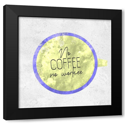 Coffee Time 7 Black Modern Wood Framed Art Print with Double Matting by Kimberly, Allen
