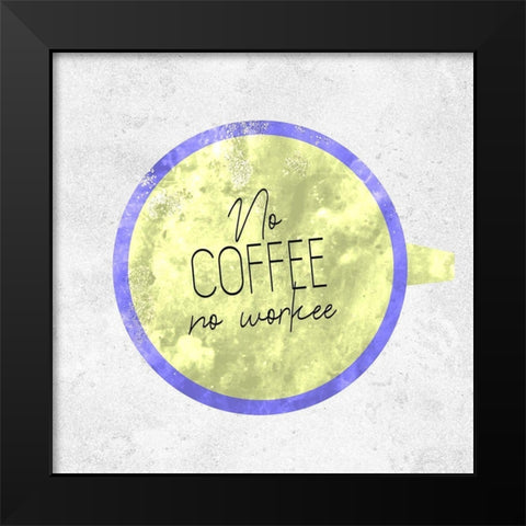 Coffee Time 7 Black Modern Wood Framed Art Print by Kimberly, Allen