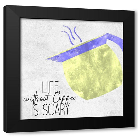 Coffee Time 10 Black Modern Wood Framed Art Print by Kimberly, Allen