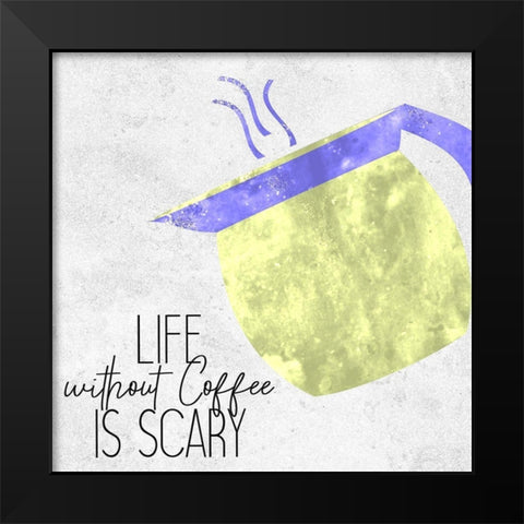 Coffee Time 10 Black Modern Wood Framed Art Print by Kimberly, Allen